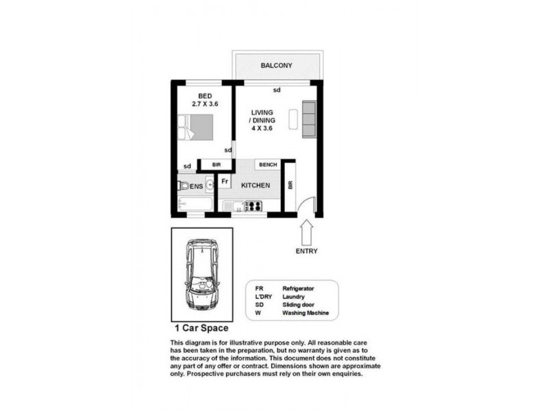 368/58 Cook Road, Centennial Park NSW 2021 Floorplan