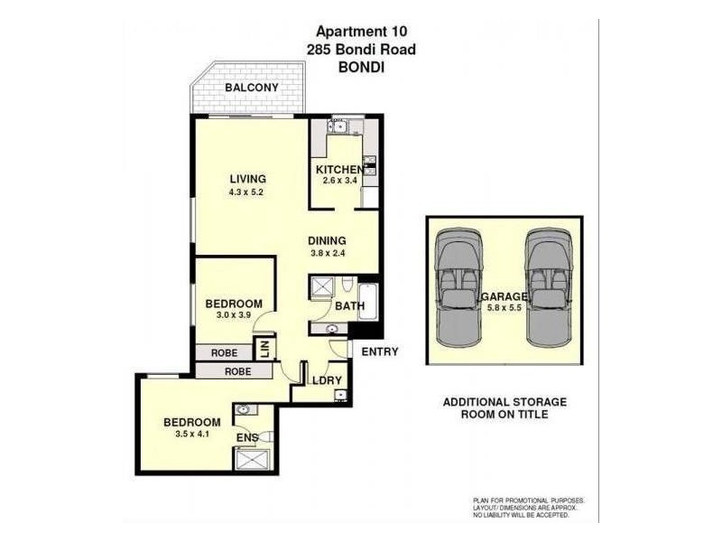 10/285-295 Bondi Road, Bondi NSW 2026 Floorplan