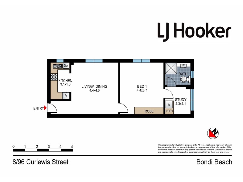 8/96 Curlewis Street, Bondi Beach NSW 2026 Floorplan