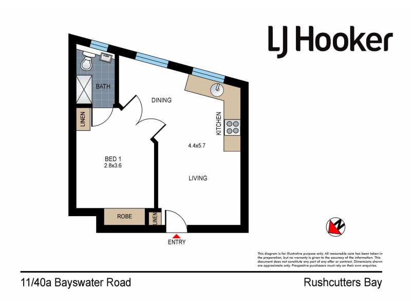 11/40A Bayswater Road, Rushcutters Bay NSW 2011 Floorplan