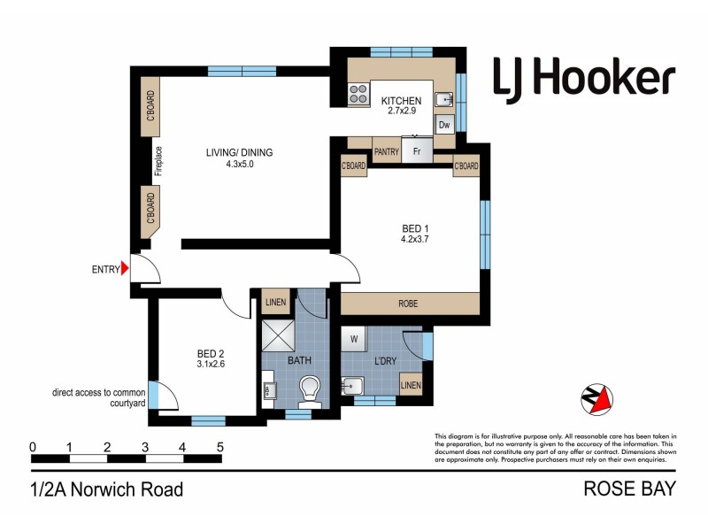 1/2a Norwich Road, Rose Bay NSW 2029 Floorplan