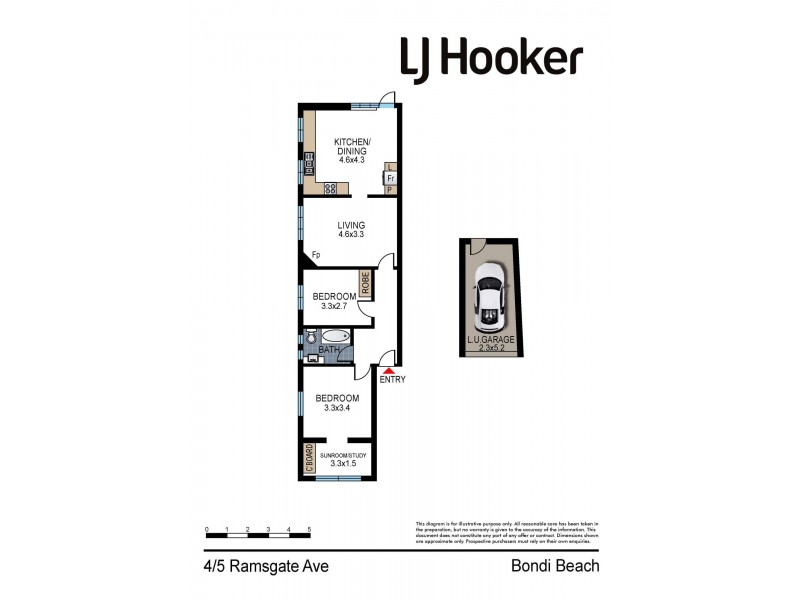 4/5 Ramsgate Avenue, Bondi Beach NSW 2026 Floorplan