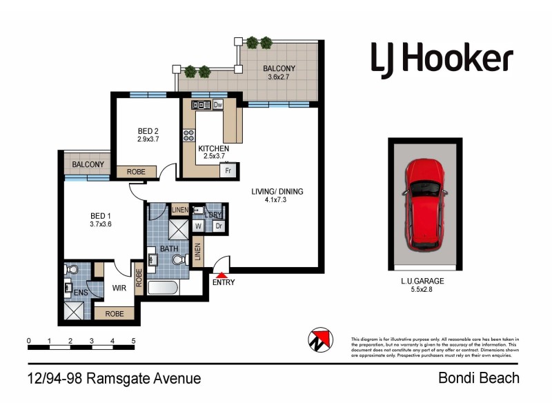 12/94-98 Ramsgate Avenue, Bondi Beach NSW 2026 Floorplan