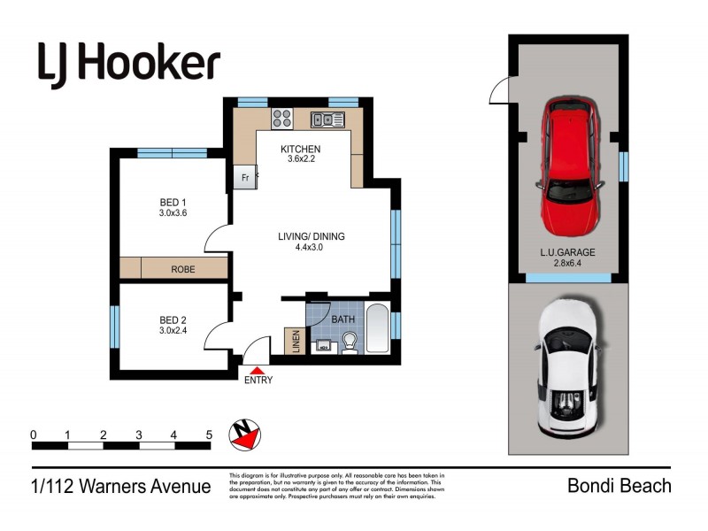 1/112 Warners Avenue, Bondi Beach NSW 2026 Floorplan