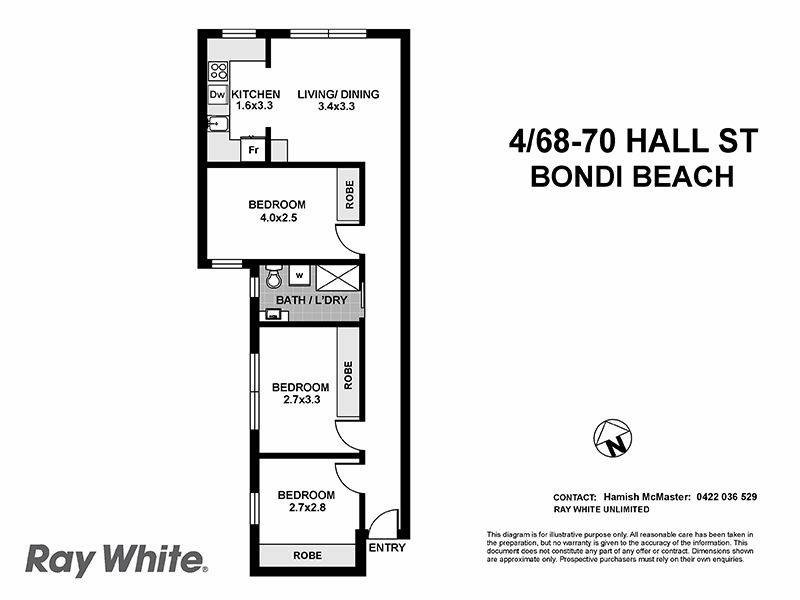4/68 Hall Street, Bondi Beach NSW 2026 Floorplan