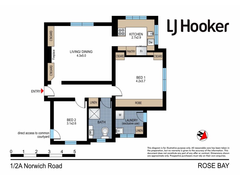 1/2a Norwich Road, Rose Bay NSW 2029 Floorplan