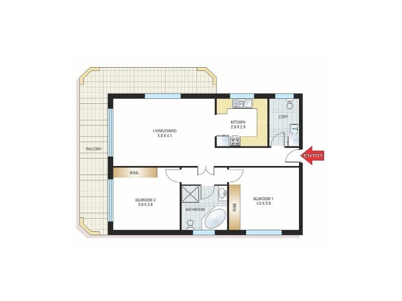 6/11 Onslow Street, Rose Bay NSW 2029 Floorplan