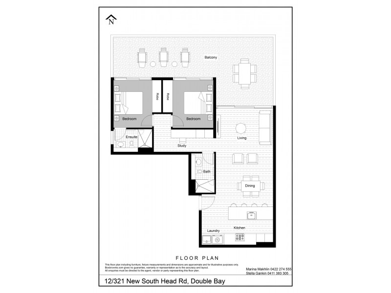 12/321 New South Head Road, Double Bay NSW 2028 Floorplan