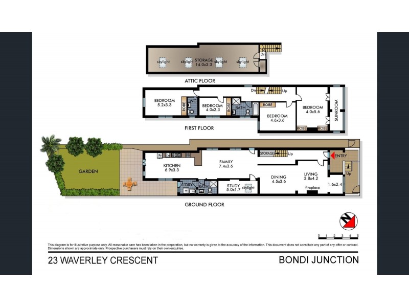 23 Waverley Crescent, Bondi Junction NSW 2022 Floorplan