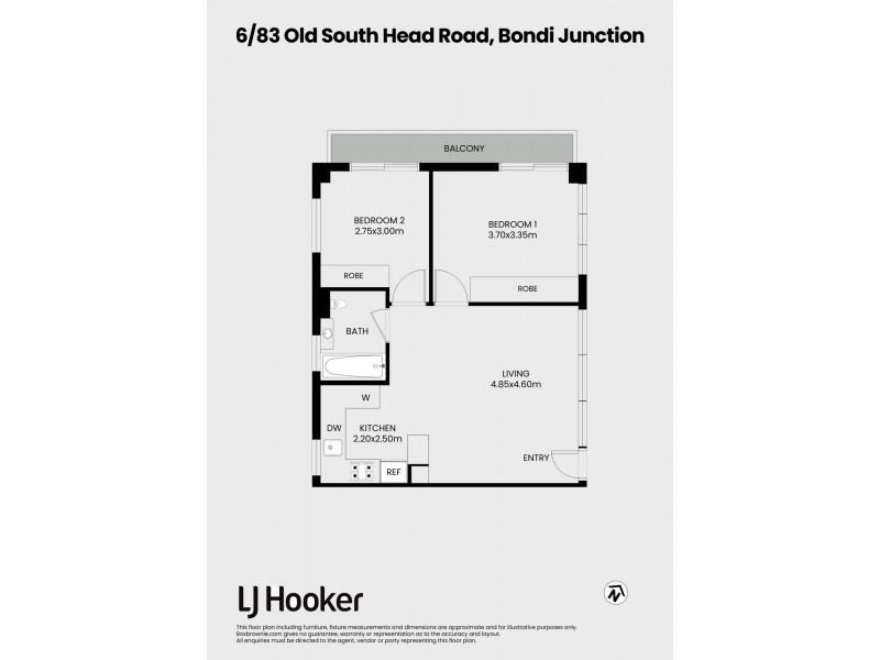6/83 Old South Head Road, Bondi Junction NSW 2022 Floorplan