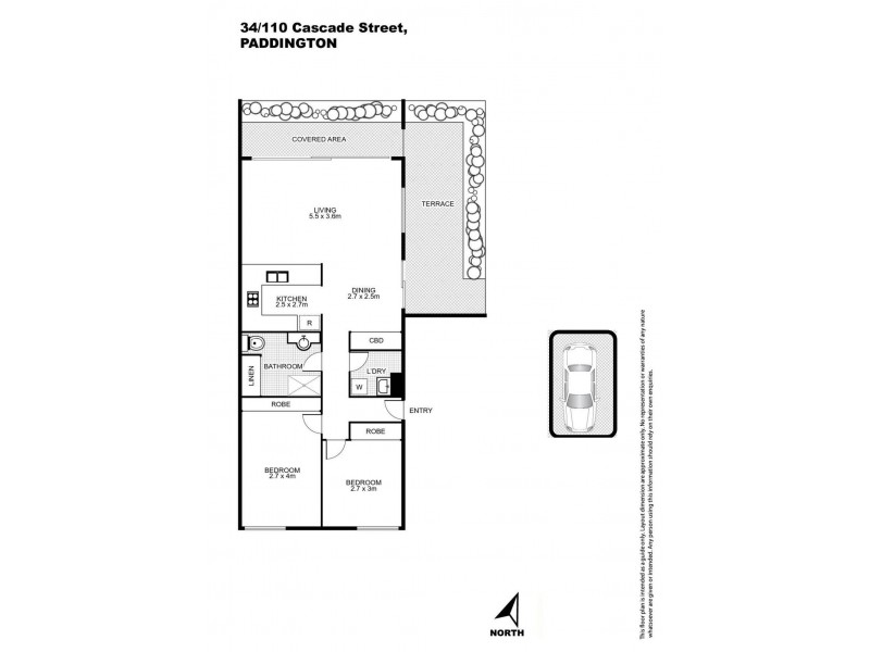 34/110 Cascade Street, Paddington NSW 2021 Floorplan