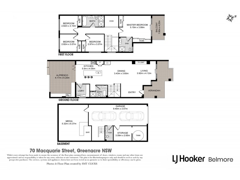 70 Macquarie Street, Greenacre NSW 2190 Floorplan