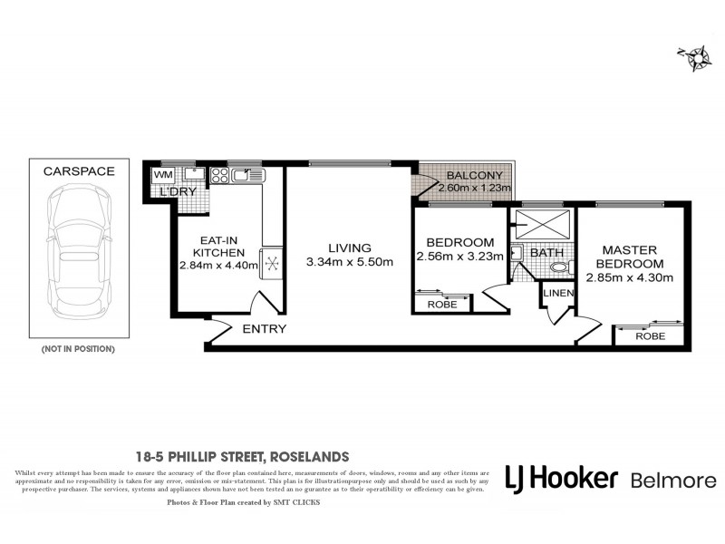 18/5 Phillip Street, Roselands NSW 2196 Floorplan