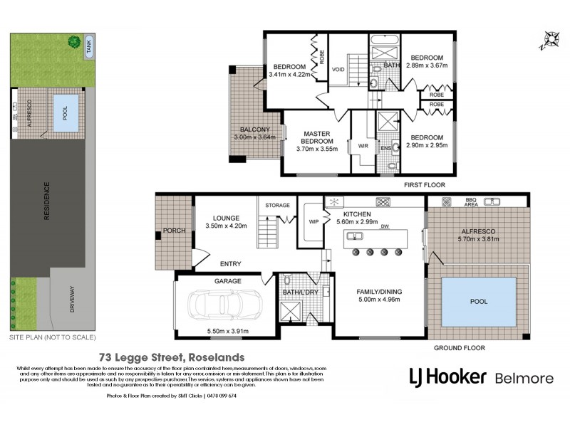 73 Legge Street, Roselands NSW 2196 Floorplan