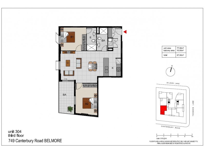 304/749 Canterbury Road, Belmore NSW 2192 Floorplan