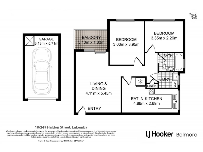 18/249-253 Haldon Street, Lakemba NSW 2195 Floorplan