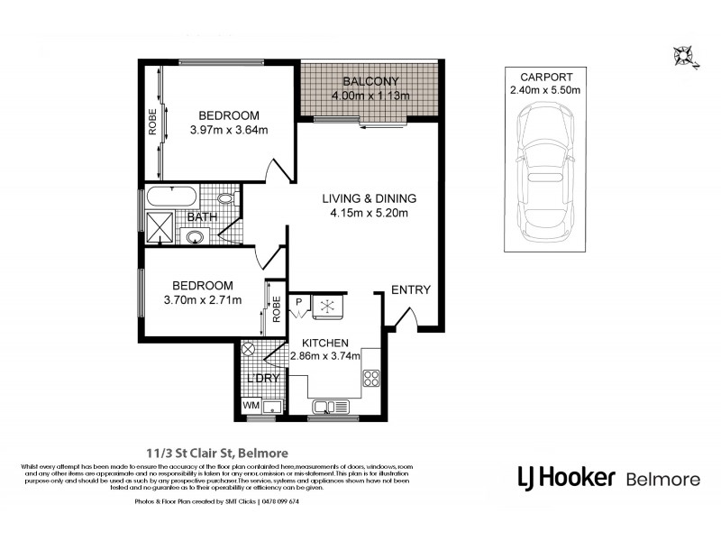 11/3 St Clair Street, Belmore NSW 2192 Floorplan