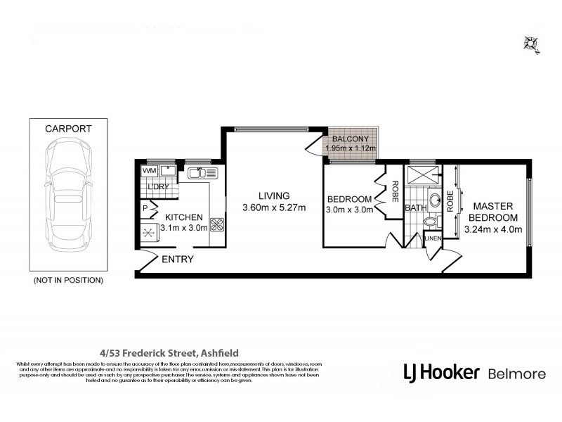4/53 Frederick Street, Ashfield NSW 2131 Floorplan