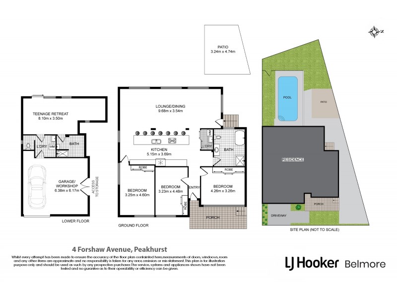 4 Forshaw Avenue, Peakhurst NSW 2210 Floorplan