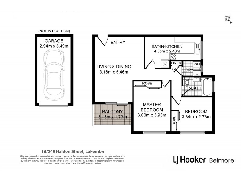 16/249-253 Haldon Street, Lakemba NSW 2195 Floorplan