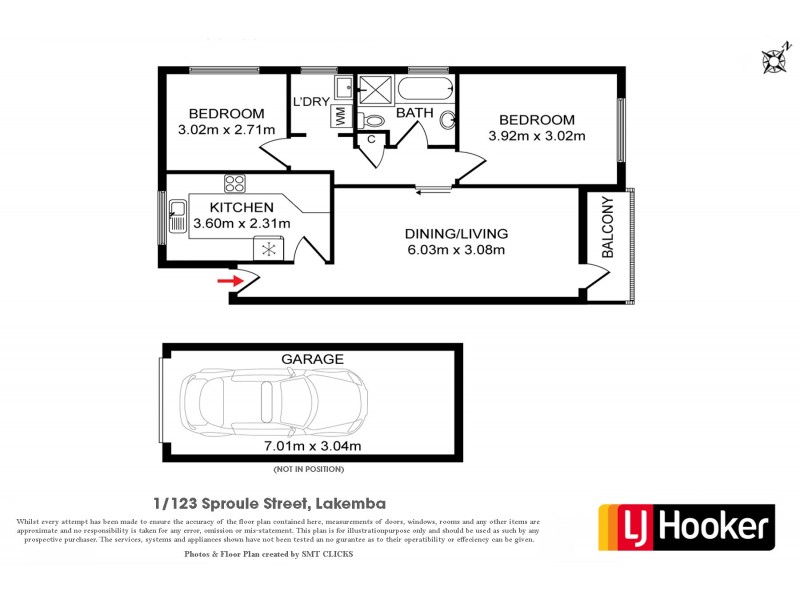 1/123 Sproule Street, Lakemba NSW 2195 Floorplan