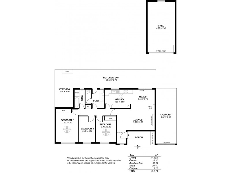 8 Hanson Road, Elizabeth Downs SA 5113 Floorplan