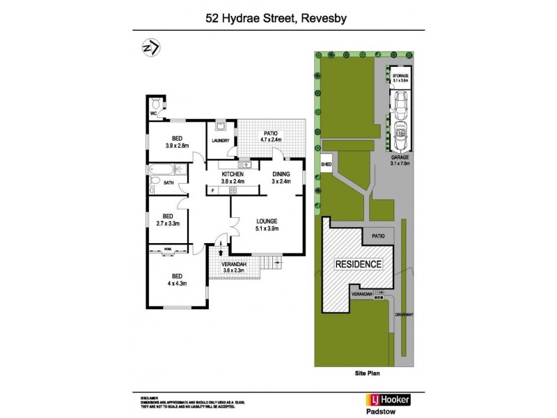 52 Hydrae Street, Revesby NSW 2212 Floorplan