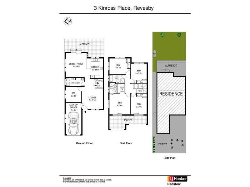 3 Kinross Place, Revesby NSW 2212 Floorplan