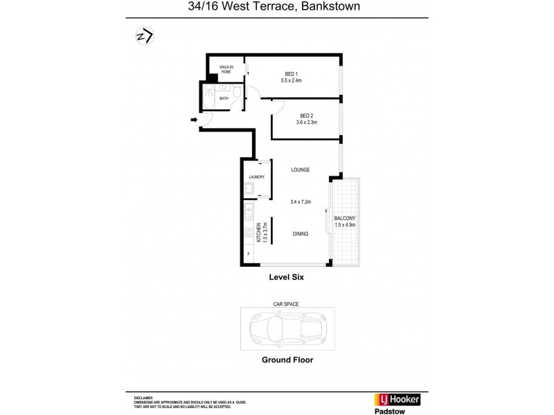 34/16 West Terrace, Bankstown NSW 2200 Floorplan