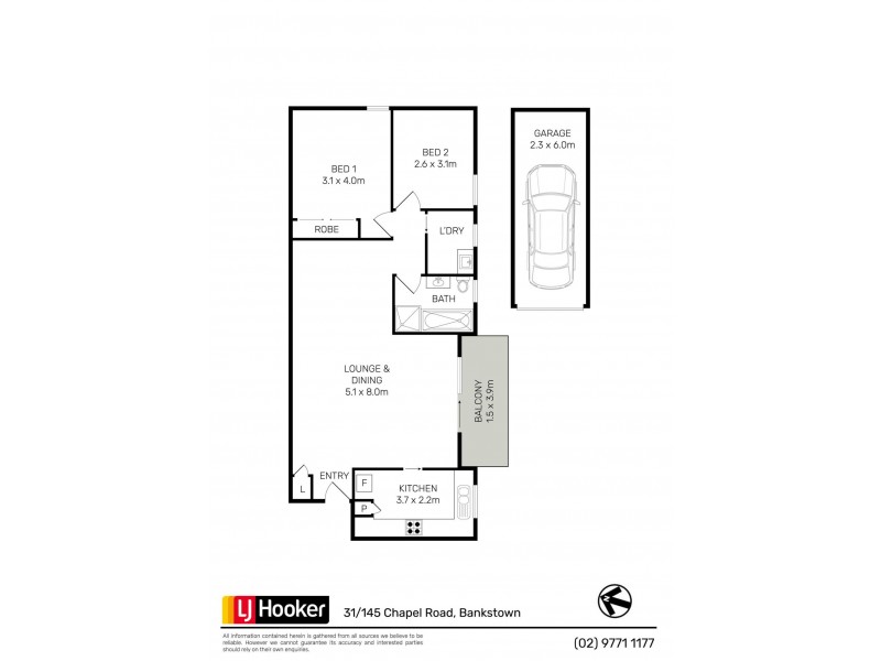 31/145 Chapel Road, Bankstown NSW 2200 Floorplan