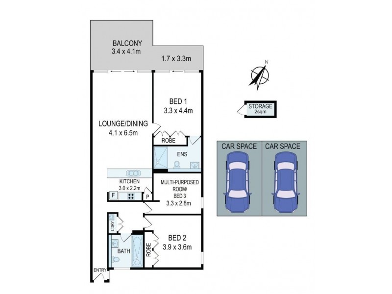 803/248 Coward Street, Mascot NSW 2020 Floorplan