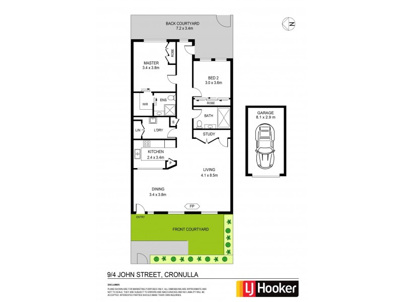 9/4 John Street, Cronulla NSW 2230 Floorplan