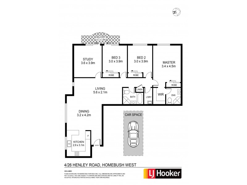 4/26 Henley Road, Homebush West NSW 2140 Floorplan