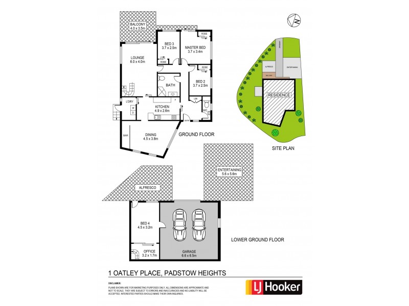 1 Oatley Place, Padstow Heights NSW 2211 Floorplan