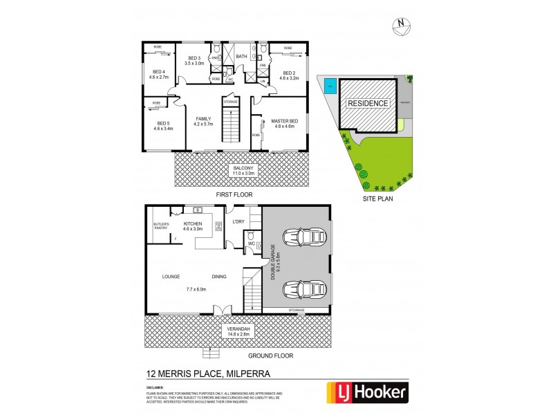 12 Merris Place, Milperra NSW 2214 Floorplan