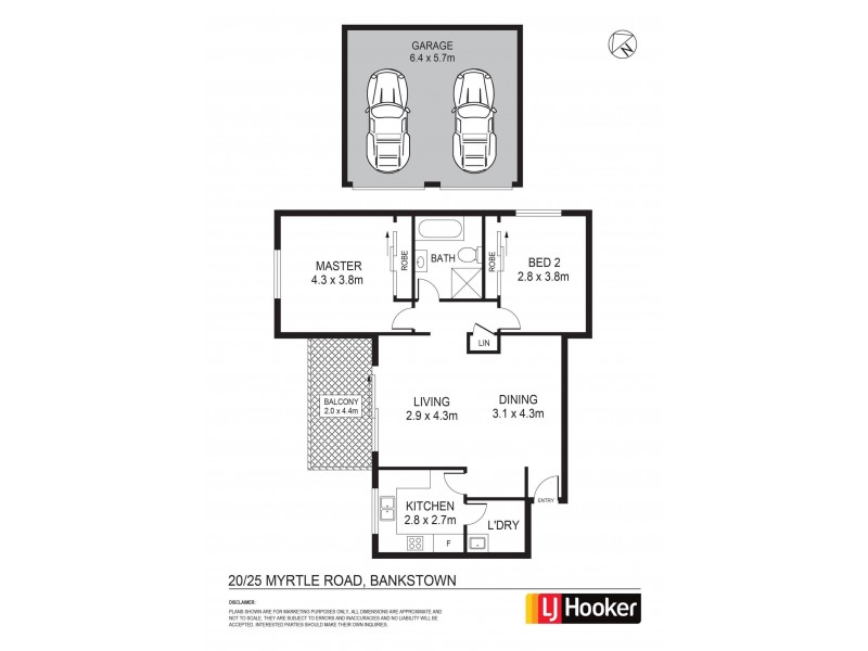 20/25-27 Myrtle Road, Bankstown NSW 2200 Floorplan