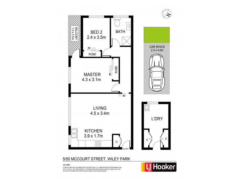 5/50 McCourt Street, Wiley Park NSW 2195 Floorplan
