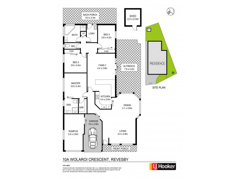 10A Wolaroi Crescent, Revesby NSW 2212 Floorplan