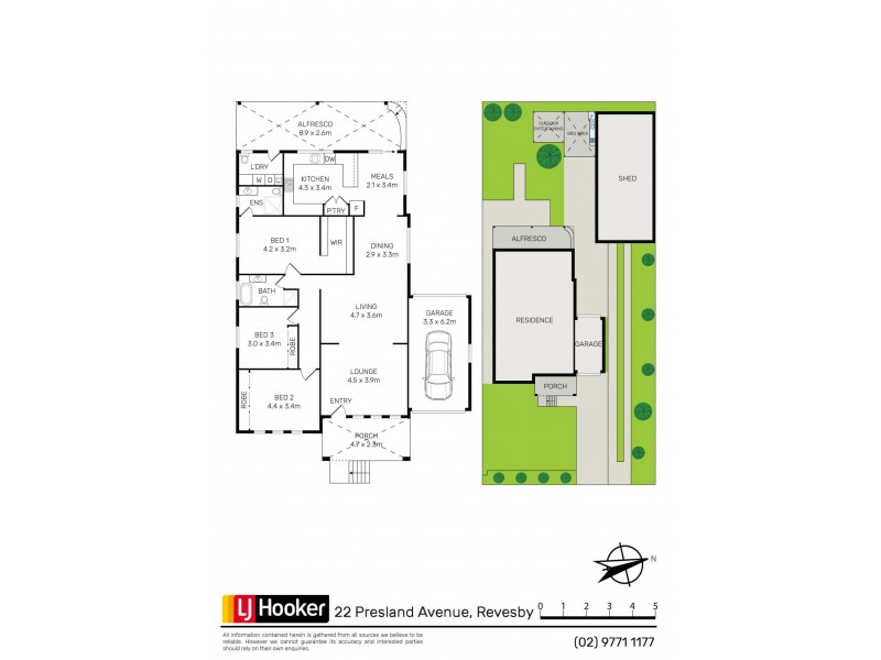 22 Presland Avenue, Revesby NSW 2212 Floorplan