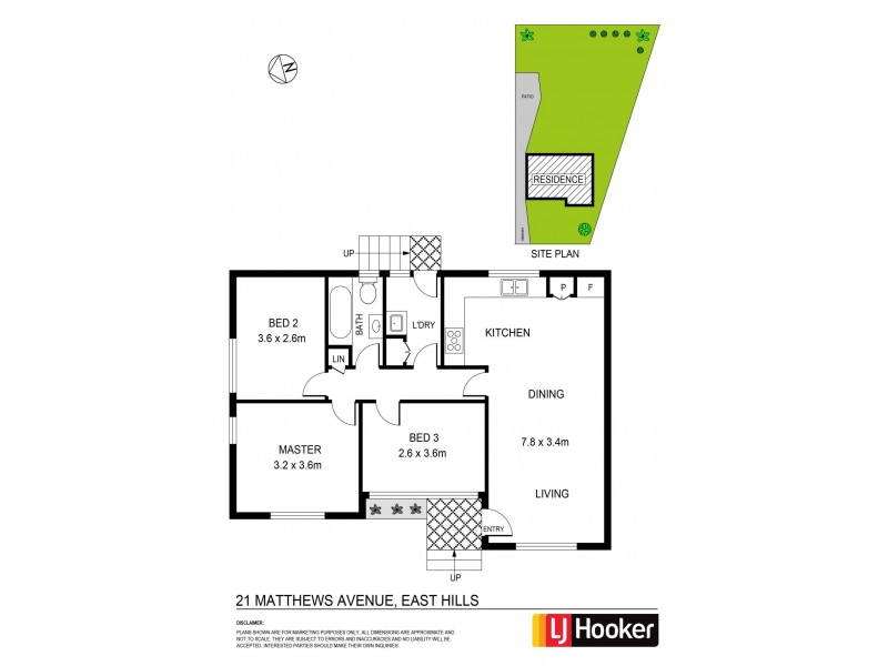 21 Matthews Avenue, East Hills NSW 2213 Floorplan