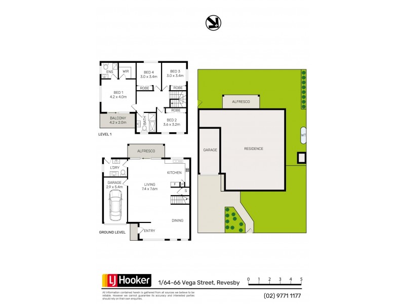 1/64-66 Vega Street, Revesby NSW 2212 Floorplan