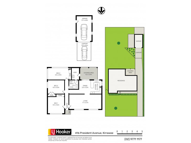 416 President Avenue, Kirrawee NSW 2232 Floorplan