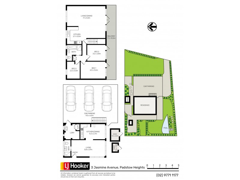 3 Jasmine Avenue, Padstow Heights NSW 2211 Floorplan
