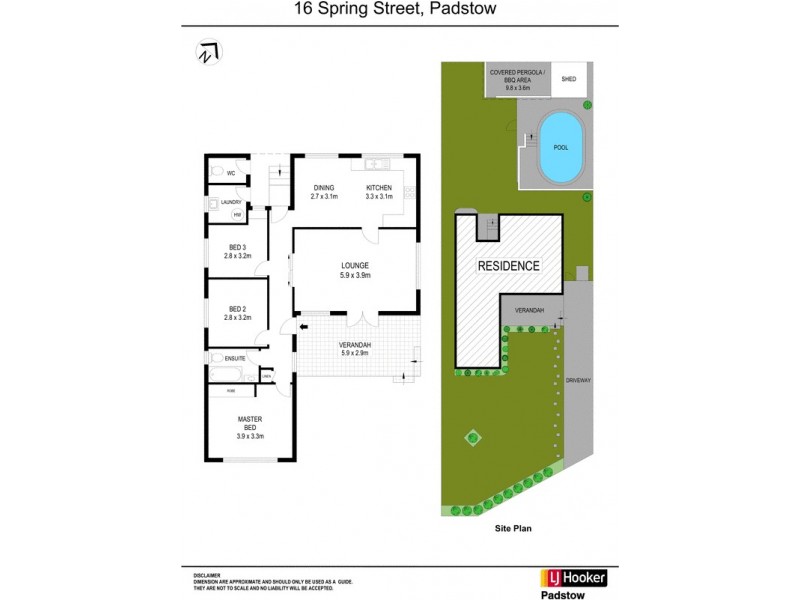 16 Spring Street, Padstow NSW 2211 Floorplan