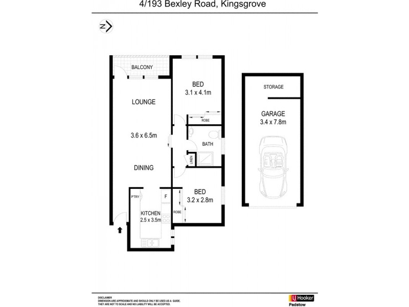 4/193 Bexley Road, Kingsgrove NSW 2208 Floorplan