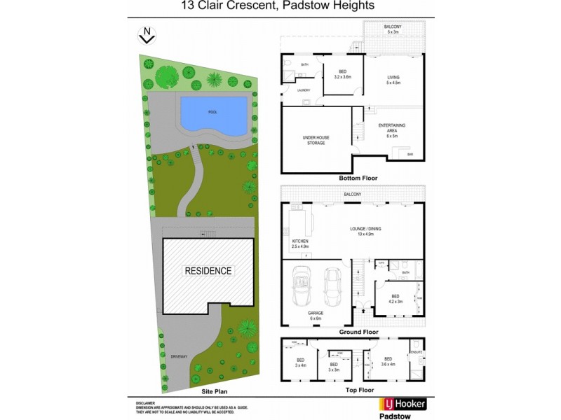 13 Clair Crescent, Padstow Heights NSW 2211 Floorplan