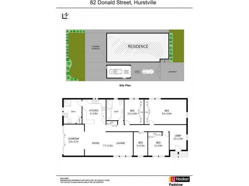 82 Donald Street, Hurstville NSW 2220 Floorplan