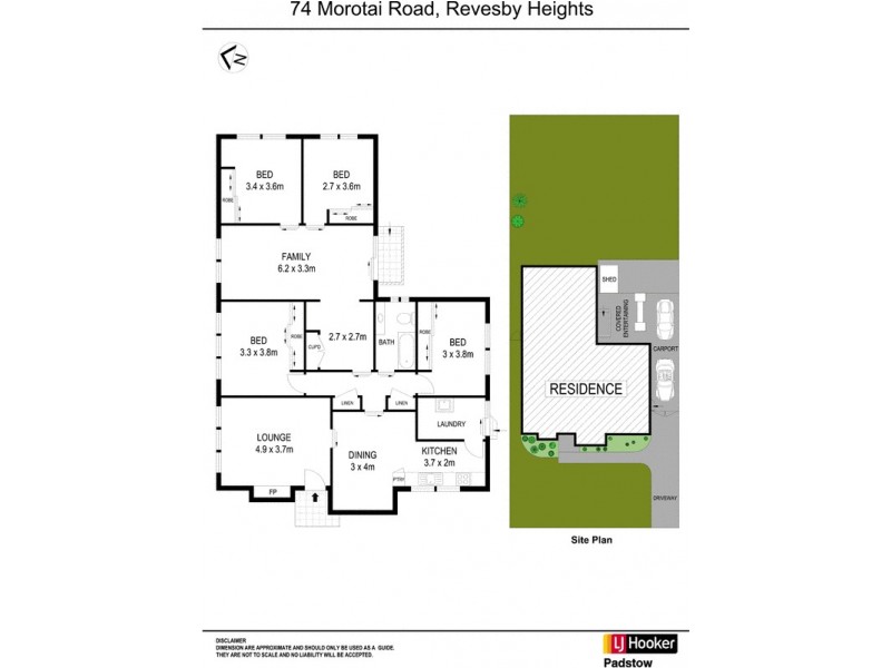 74 Morotai Road, Revesby Heights NSW 2212 Floorplan