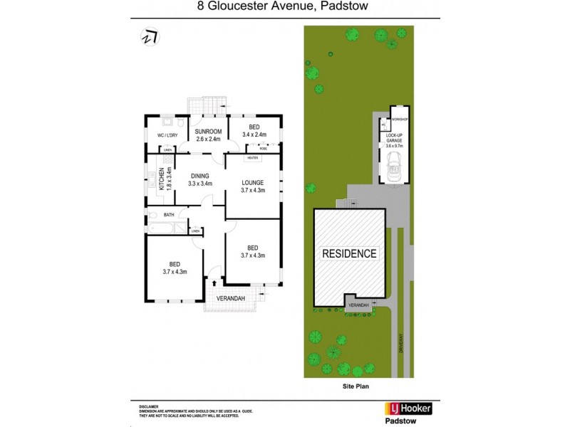 8 Gloucester Avenue, Padstow NSW 2211 Floorplan