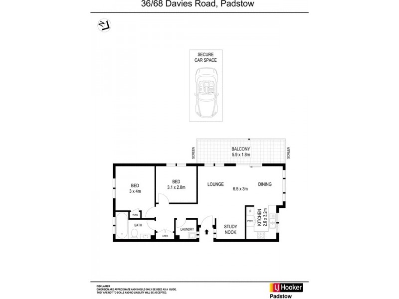 36/68 Davies Road, Padstow NSW 2211 Floorplan